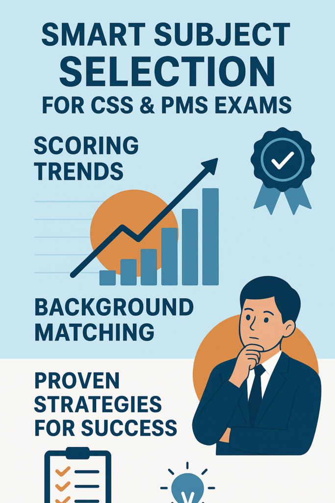 Smart Subject Selection for CSS & PMS Exams: Scoring Trends, Background Matching, and Proven Strategies for Success