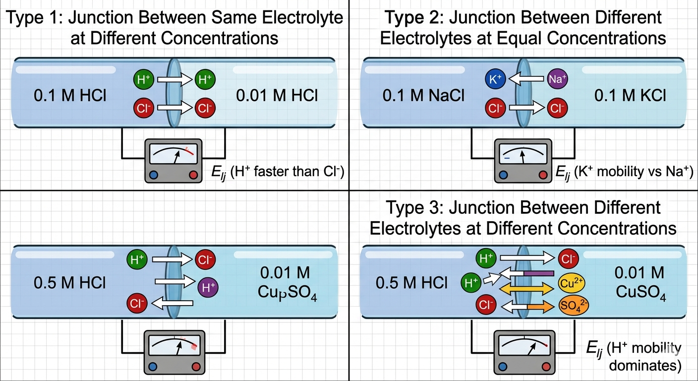 Schematic Representation of the Three Types of Liquid-Liquid Interfacial Systems